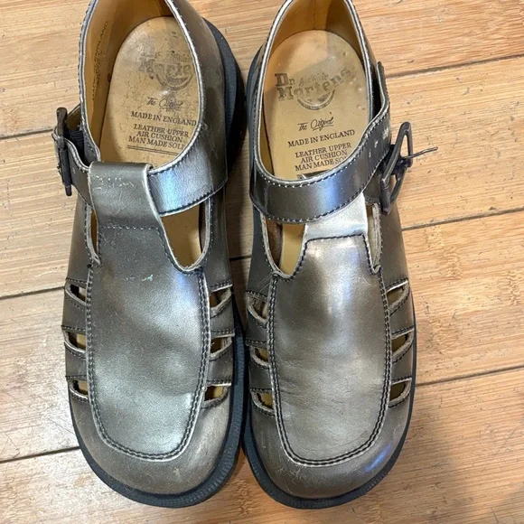 Dr. Martens Metallic Silver Women's Sandals - Picture 3 of 7
